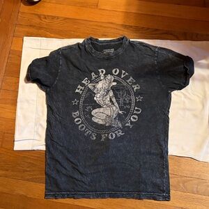 Head Over Boots Graphic Tee - Black